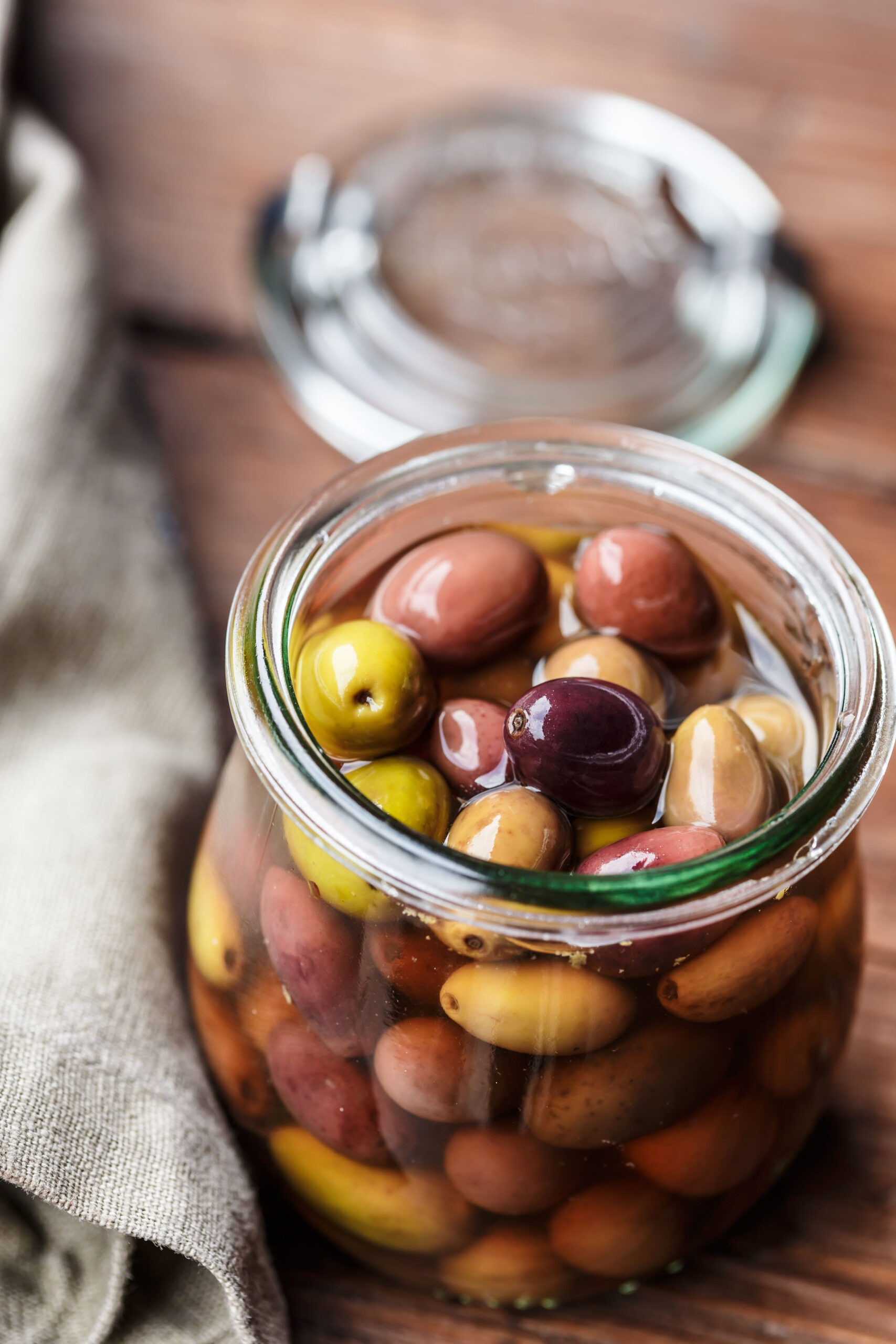 Make your own olives in brine